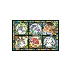 Puzzle|Maison Ghibli Puzzle Vitrail 1000P Toutes les saisons - Mon Voisin Totoro