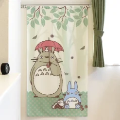 Décoration Murale|Maison Ghibli Rideaux Japonais Totoro parapluie - Mon Voisin Totoro