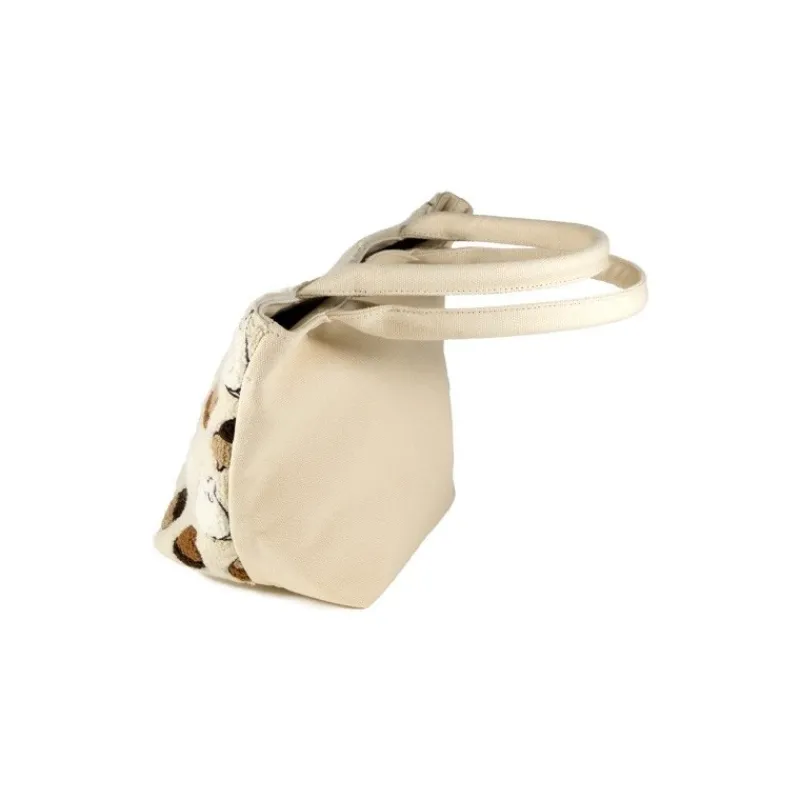 Sacs|Maison Ghibli Sac Brode Beige Totoro Noisettes - Mon Voisin Totoro