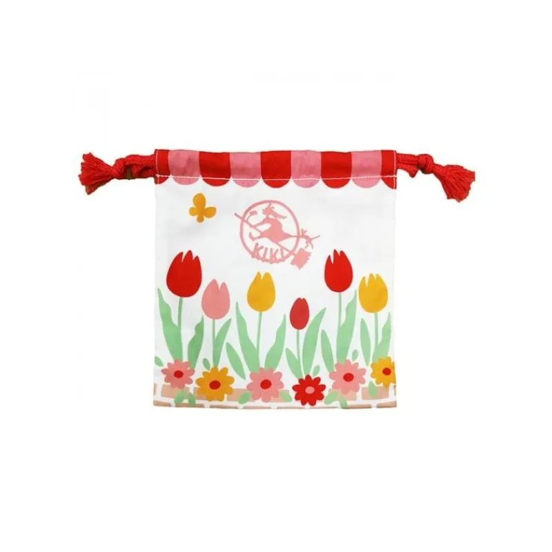 Sacs|Maison Ghibli Sacoche à cordon Jiji et Chaton 20 x 19 cm - Kiki la petite sorcière