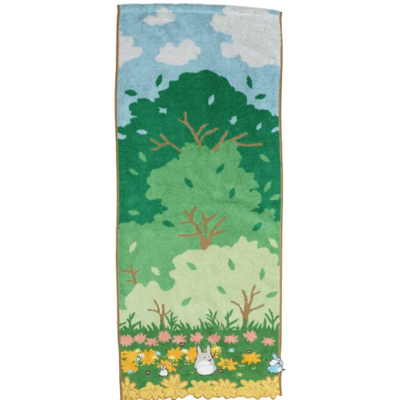 Linge De Maison|Maison Ghibli Serviette Course Totoro bleu & blanc 34x80 cm - Mon Voisin Totoro