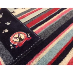 Linge De Maison|Maison Ghibli Serviette Empreintes Pattes Jiji 34x80 cm - Kiki la petite sorcière