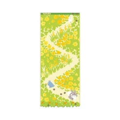 Linge De Maison|Maison Ghibli Serviette Fleurs Jaunes 34x80cm - Mon voisin Totoro