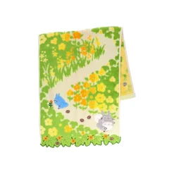 Linge De Maison|Maison Ghibli Serviette Fleurs Jaunes 34x80cm - Mon voisin Totoro