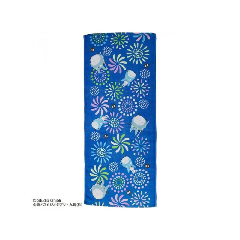 Linge De Maison|Maison Ghibli Serviette Imabari Totoro Feux d'artifice 34x80 cm - Mon Voisin Totoro