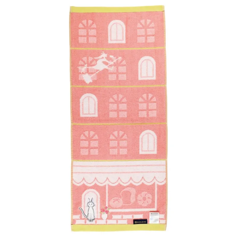 Linge De Maison|Maison Ghibli Serviette Jiji Coin de rue 34x80 cm - Kiki la petite sorcière