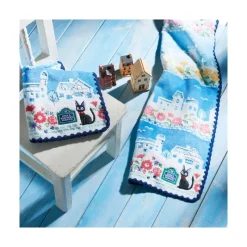 Linge De Maison|Maison Ghibli Serviette Rues de Paris 34x80 cm - Kiki la petite sorcière