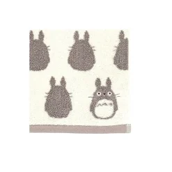 Linge De Maison|Maison Ghibli Serviette Silhouette Totoro Gris 33x80 cm - Mon Voisin Totoro