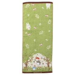 Linge De Maison|Maison Ghibli Serviette Totoro Dans le Bosquet 34x80 cm - Mon Voisin Totoro