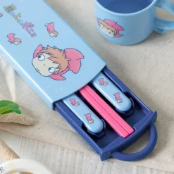 Cuisine Et Table|Maison Ghibli Set Baguettes Cuillère Fourchette Ponyo dans la mer - Ponyo sur la fa