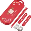 Cuisine Et Table|Maison Ghibli Set Baguettes Cuillère Fourchette Mei rouge - Mon Voisin Totoro