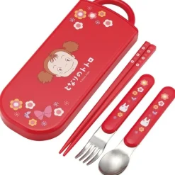 Cuisine Et Table|Maison Ghibli Set Baguettes Cuillère Fourchette Mei rouge - Mon Voisin Totoro