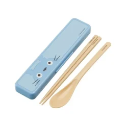 Cuisine Et Table|Maison Ghibli Set Baguettes Et Cuillère Totoro Bleu - Mon Voisin Totoro