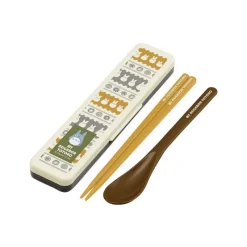 Cuisine Et Table|Maison Ghibli Set Baguettes Et Cuillère Totoro Blanc Farandole - Mon Voisin Totoro