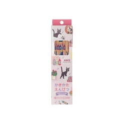 Écriture|Maison Ghibli Set de 12 Crayons 2B Jiji & Kiki Shopping - Kiki la petite sorcière