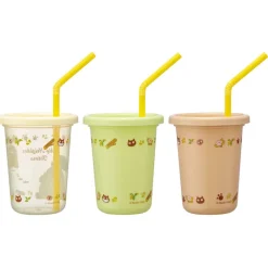 Cuisine Et Table|Maison Ghibli Set de 3 Verres avec Pailles - Mon Voisin Totoro