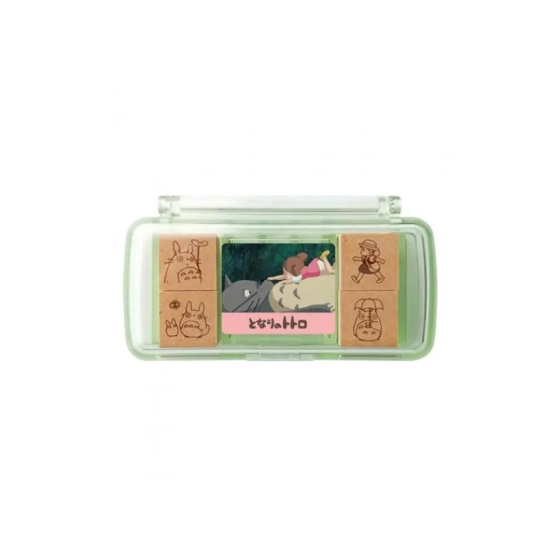 Petit Matériel|Maison Ghibli Set de Tampons Rouge Totoro & Mei - Mon Voisin Totoro