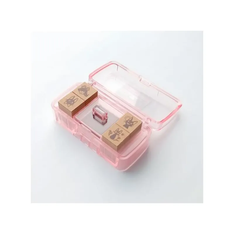 Petit Matériel|Maison Ghibli Set de Tampons Violet Kiki & Jiji - Kiki la petite sorcière