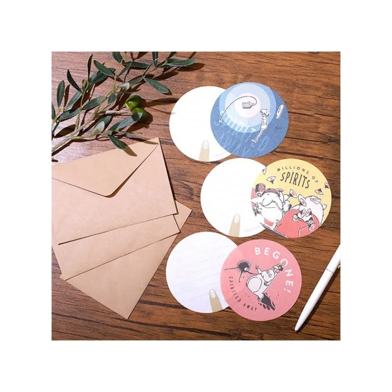Cartes Postales Et Papier À Lettres|Maison Ghibli Set papier à lettre Pastel - Le Voyage de Chihiro