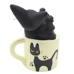 Décoration|Maison Ghibli Soliflore Jiji dans sa tasse - Kiki la petite sorcière