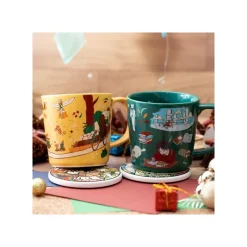 Cuisine Et Table|Maison Ghibli Sous-verre céramique Roi des Nains & Princesse - Si tu tends l'oreill