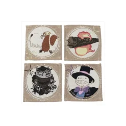 Cuisine Et Table|Maison Ghibli Sous-verre set de 4 - Le Château ambulant