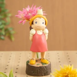 Décoration|Maison Ghibli Statue Soliflore Mei & Totoro Blanc - Mon Voisin Totoro