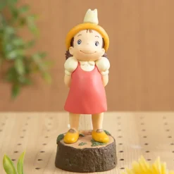 Décoration|Maison Ghibli Statue Soliflore Mei & Totoro Blanc - Mon Voisin Totoro