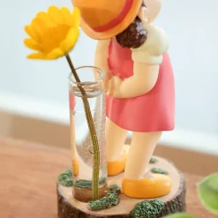 Décoration|Maison Ghibli Statue Soliflore Mei & Totoro Blanc - Mon Voisin Totoro