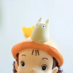 Décoration|Maison Ghibli Statue Soliflore Mei & Totoro Blanc - Mon Voisin Totoro