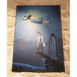 Décoration Murale|Maison Ghibli Tableau 35x50 Ghibli - Le Château dans le ciel