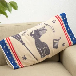 Linge De Maison|Maison Ghibli Taie d'oreiller Jiji Balai - Kiki la petite sorcière