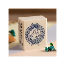 Petit Matériel|Maison Ghibli Tampon en bois Couronne de pain - Kiki la petite sorcière