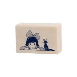 Petit Matériel|Maison Ghibli Tampon en bois Kiki & Jiji - Kiki la petite sorcière