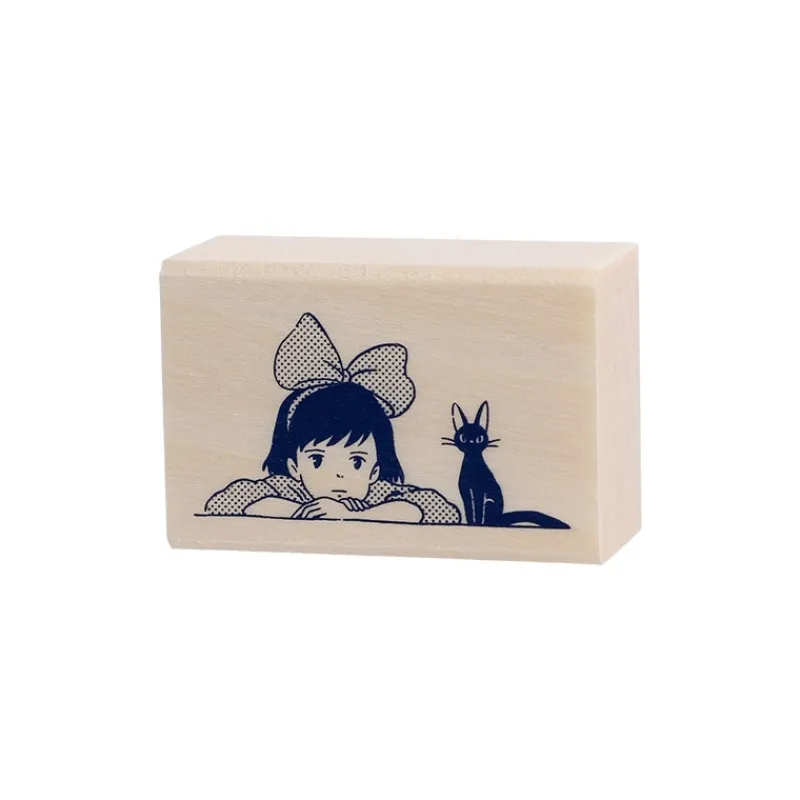 Petit Matériel|Maison Ghibli Tampon en bois Kiki & Jiji - Kiki la petite sorcière