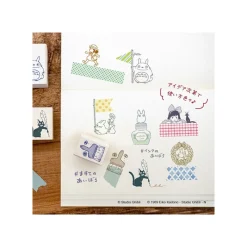 Petit Matériel|Maison Ghibli Tampon en bois Kiki & Jiji - Kiki la petite sorcière