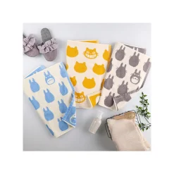 Linge De Maison|Maison Ghibli Tapis de Bain Silhouette Totoro Bleu 50x60 cm - Mon Voisin Totoro