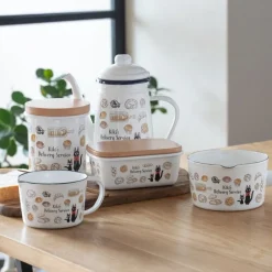 Cuisine Et Table|Maison Ghibli Tasse à mesurer émail Viennoiseries 450ml - Kiki la petite sorcière