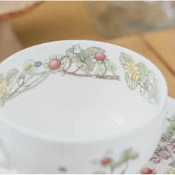 Cuisine Et Table|Maison Ghibli Tasse et Sous Tasse Totoro Fraise - Mon Voisin Totoro