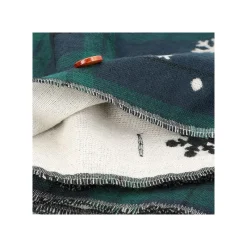 Textile|Maison Ghibli Étole avec accroche Totoro motifs à carreaux - Mon Voisin Totoro