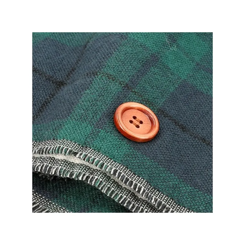 Textile|Maison Ghibli Étole avec accroche Totoro motifs à carreaux - Mon Voisin Totoro