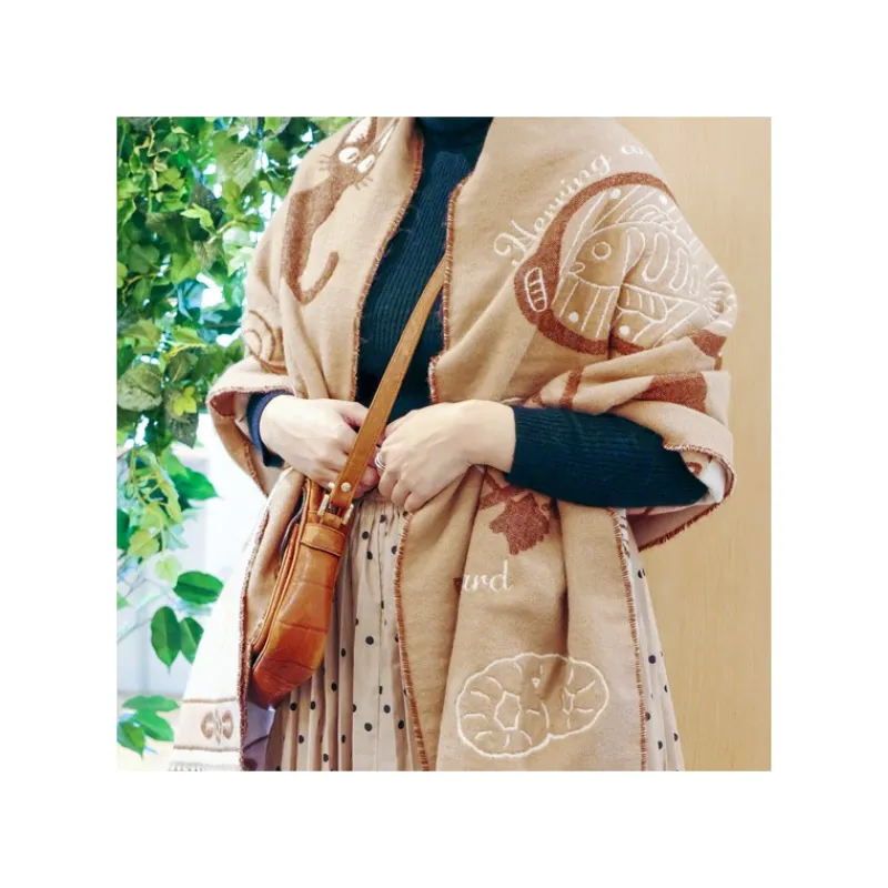 Textile|Maison Ghibli Étole Beige Jiji - Kiki la petite sorcière