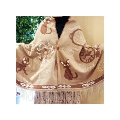 Textile|Maison Ghibli Étole Beige Jiji - Kiki la petite sorcière