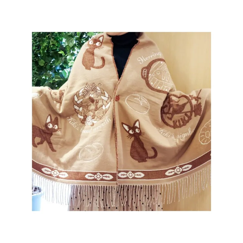Textile|Maison Ghibli Étole Beige Jiji - Kiki la petite sorcière