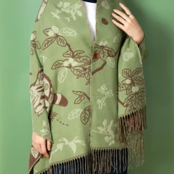 Textile|Maison Ghibli Étole vert clair Totoro & Chatbus - Mon Voisin Totoro