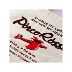 Sacs|Maison Ghibli Tote bag Brodé Hydravion - Porco Rosso