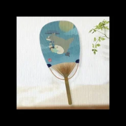 Accessoires|Maison Ghibli Éventail Bambou Totoro Volant - Mon Voisin Totoro