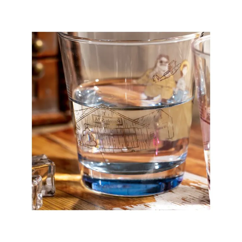 Cuisine Et Table|Maison Ghibli Verre décoré Marco & Fio - Porco Rosso