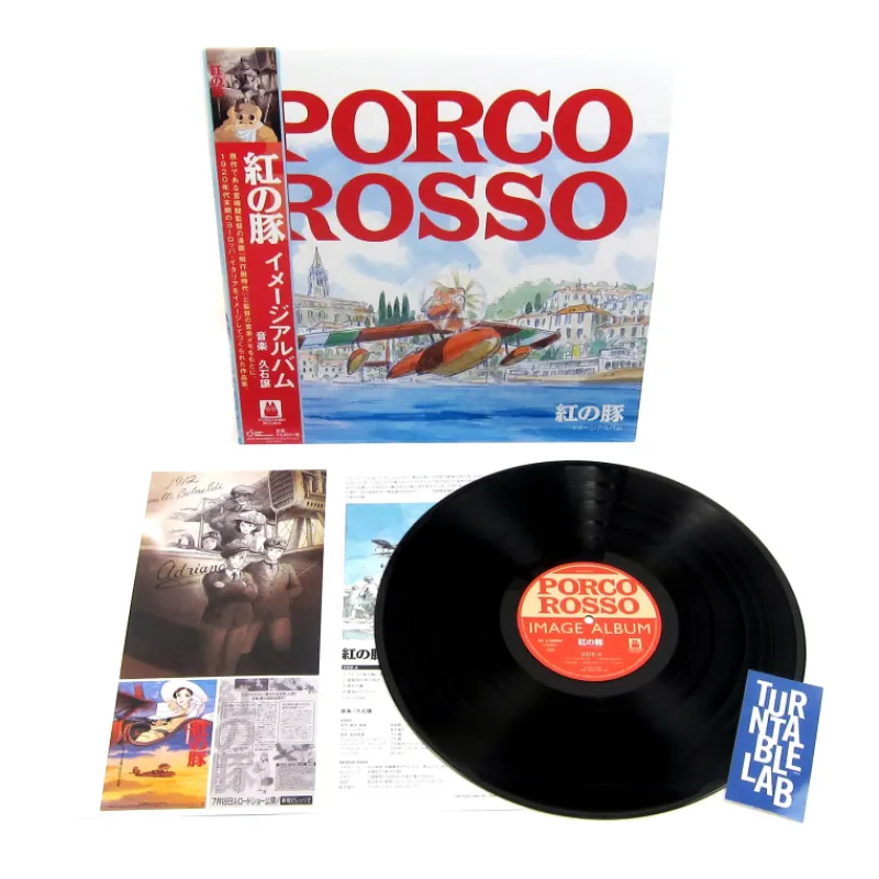 Culture|Maison Ghibli Vinyle Soundbook édition limitée livret 4 p - Porco Rosso
